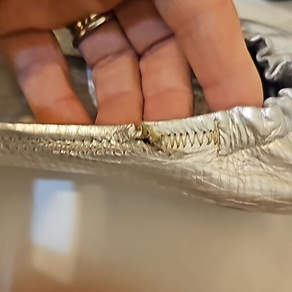 Tory Burch Silver Ballet Flats size 7 - Picture 4 of 9